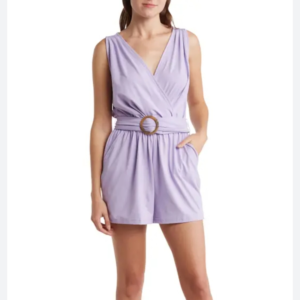 Beautiful Steve Madden Lilac Sleeveless Romper